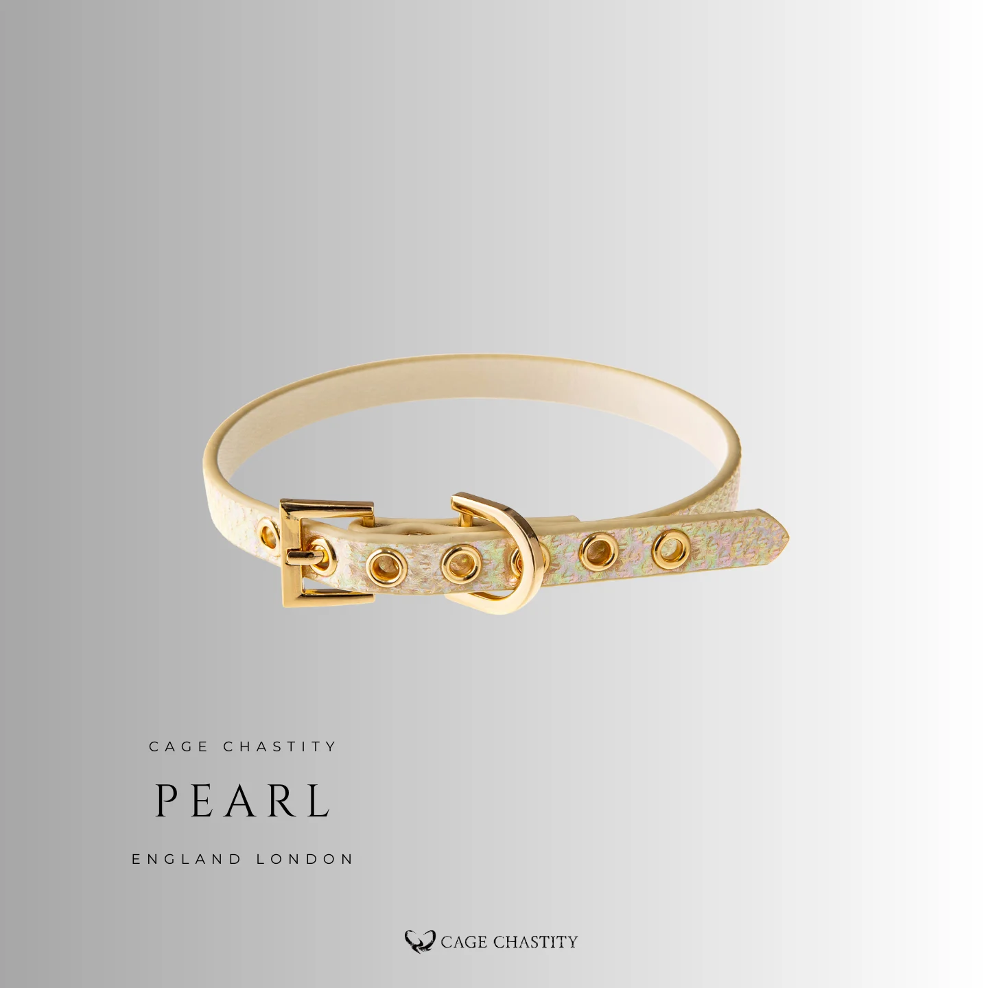 pearl edition daily slim leather collar