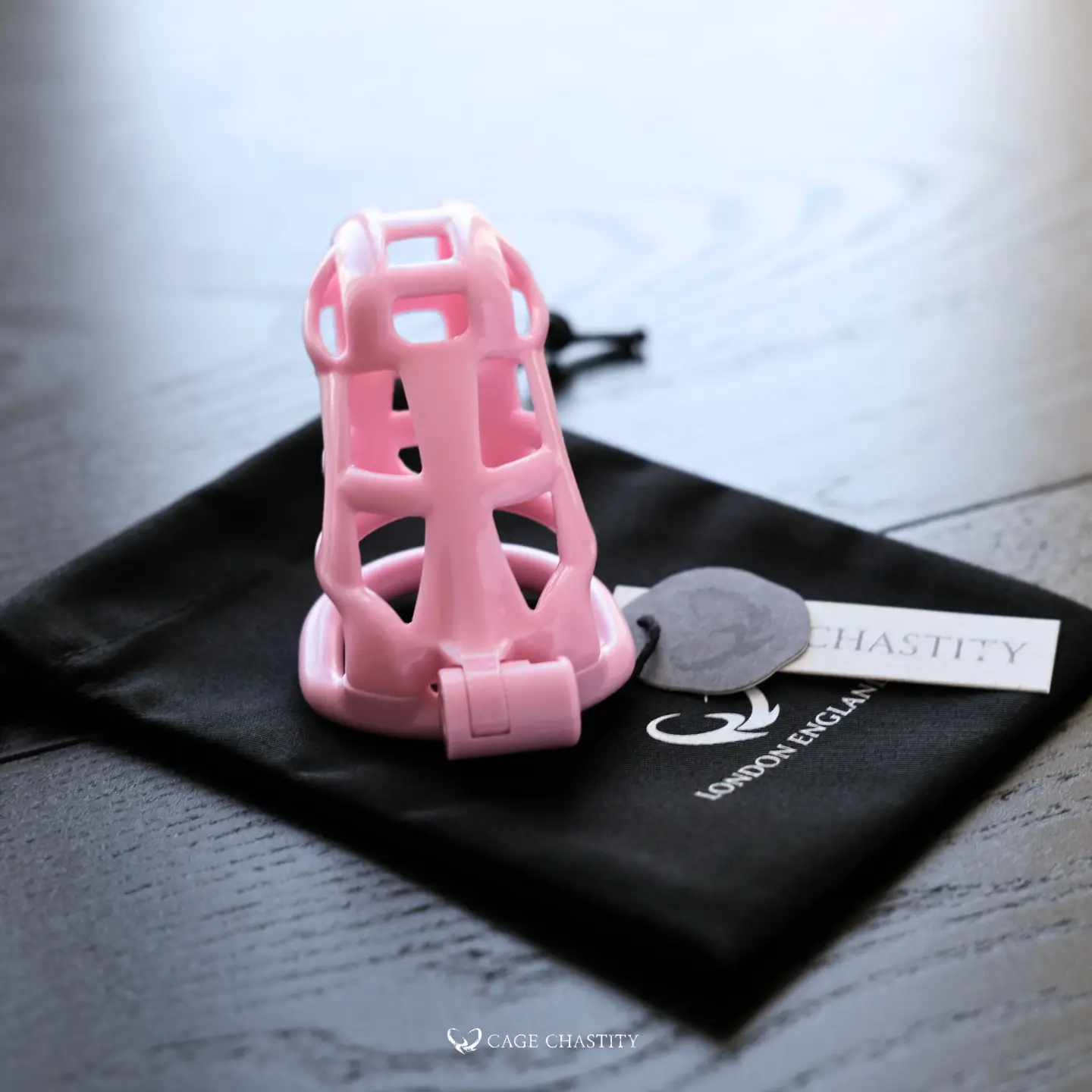 the medium pink cobra chastity cage
