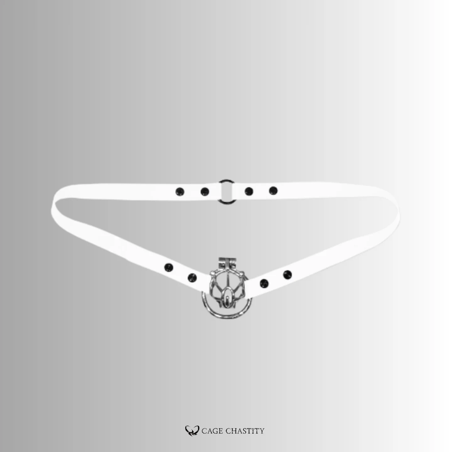 white silicone belt, with plastic buckles