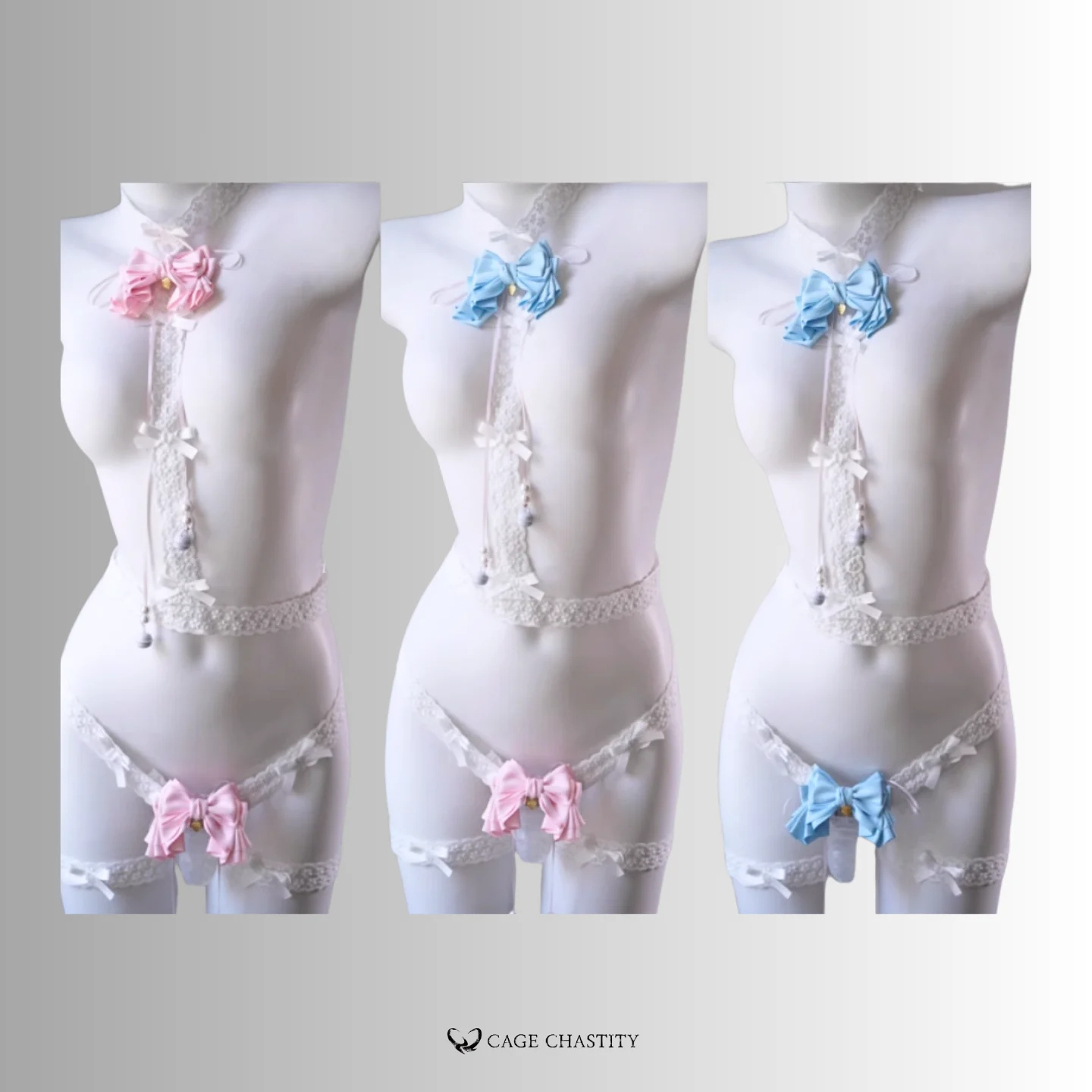 three different color combination of the set