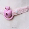 the pink hear cage