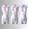 the pink and blue sakura harness