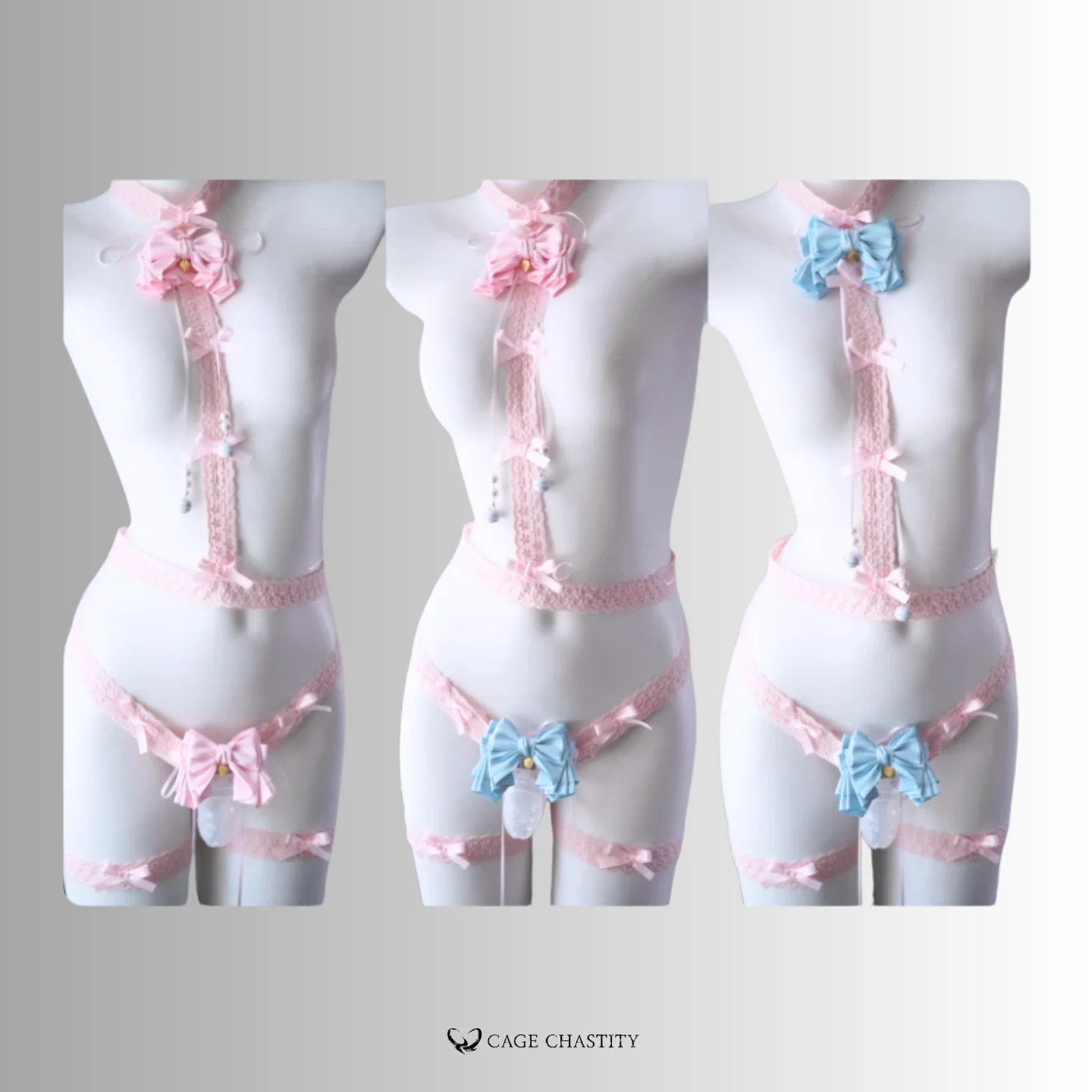 the pink and blue sakura harness
