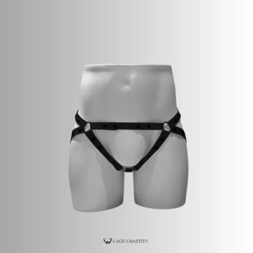 black silicone straps on model