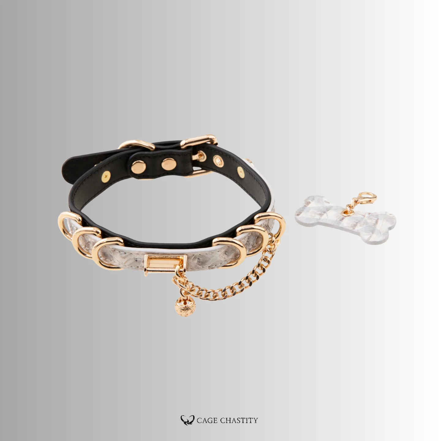 silver python collar