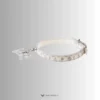 the collar with undetachable tag