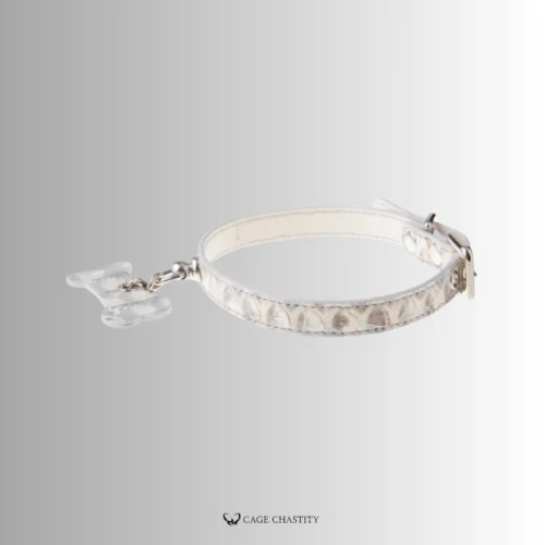 the collar with undetachable tag