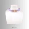 purple collar with pink kelly lock