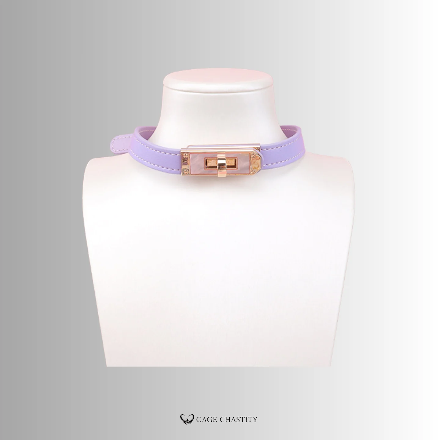 purple collar with pink kelly lock