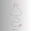 pink triple chain nipple clamp