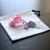the pink cage with arc ring