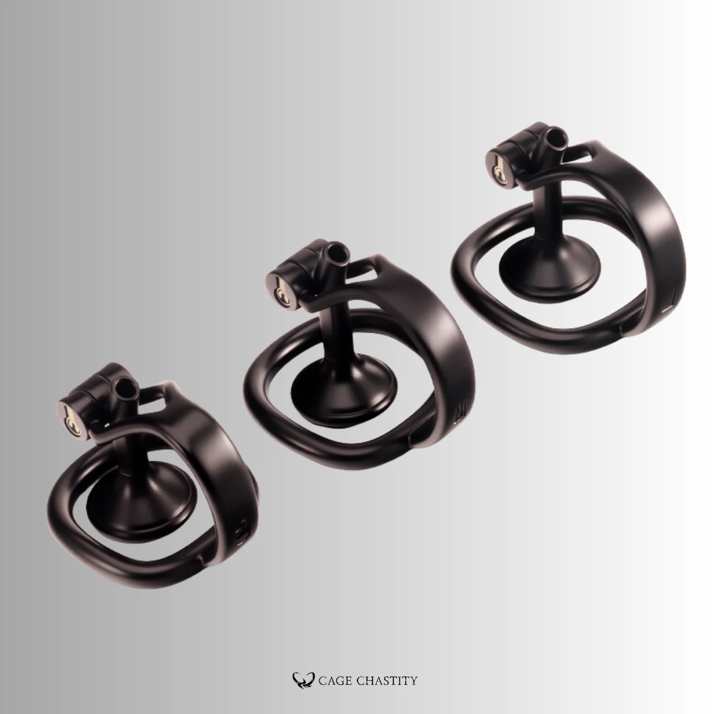 three different size leak proof cage in black