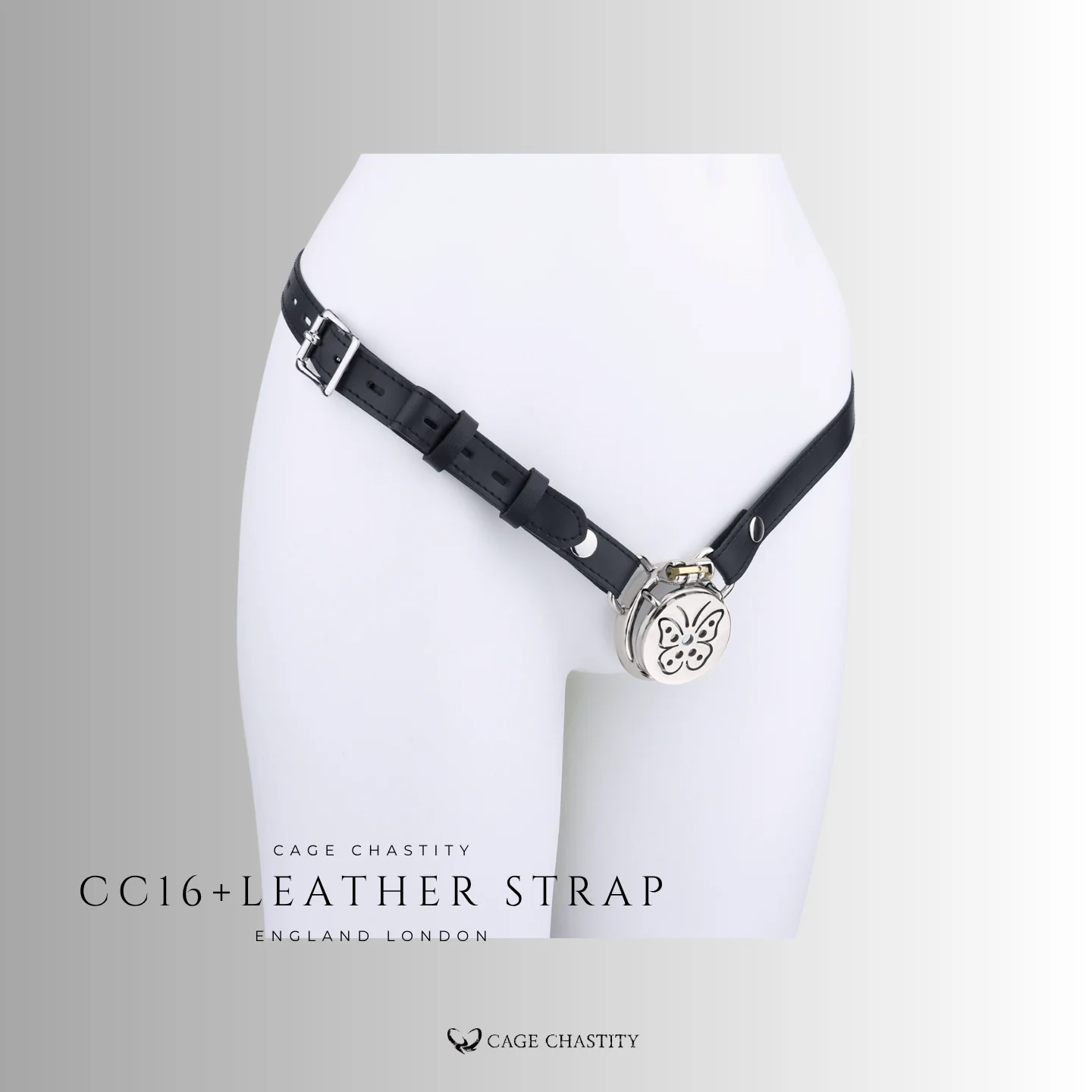 cc16 leather strap on side view