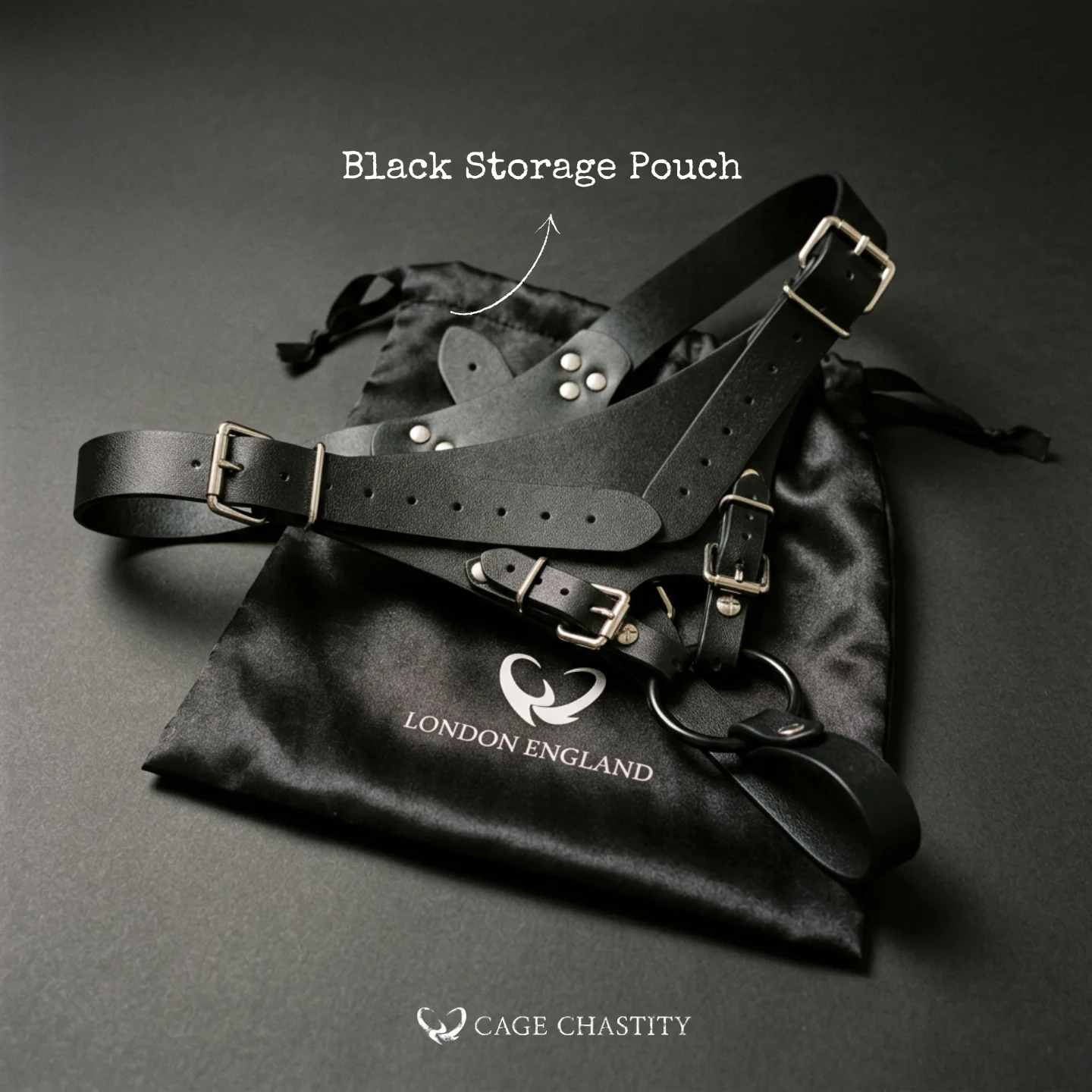 Tri-Lock Leather Chastity Harness – Standard & Locking Options