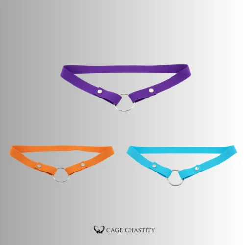 three different colored nylon strap in