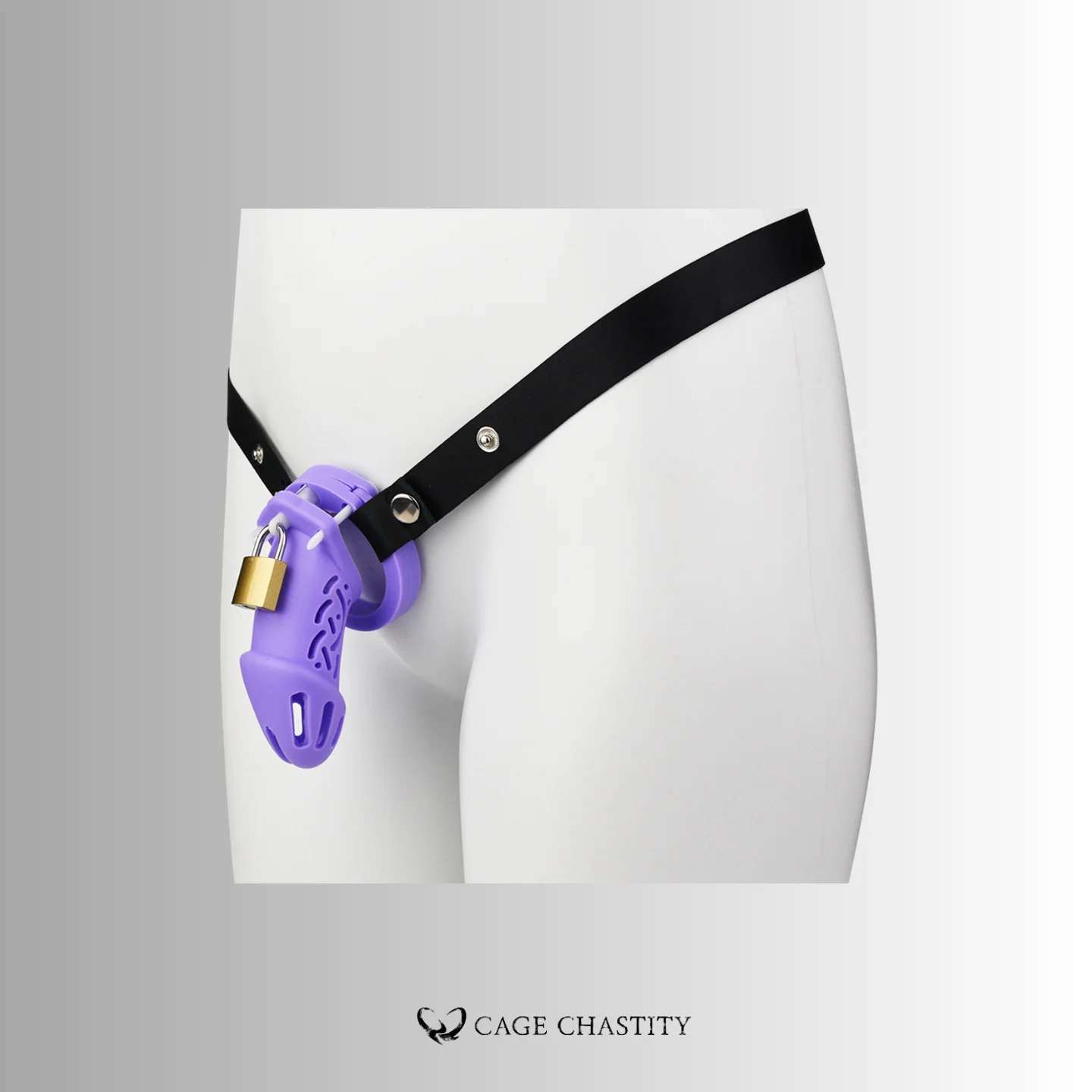 the large size purple silicone cage