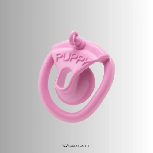 the cage side view in pink color