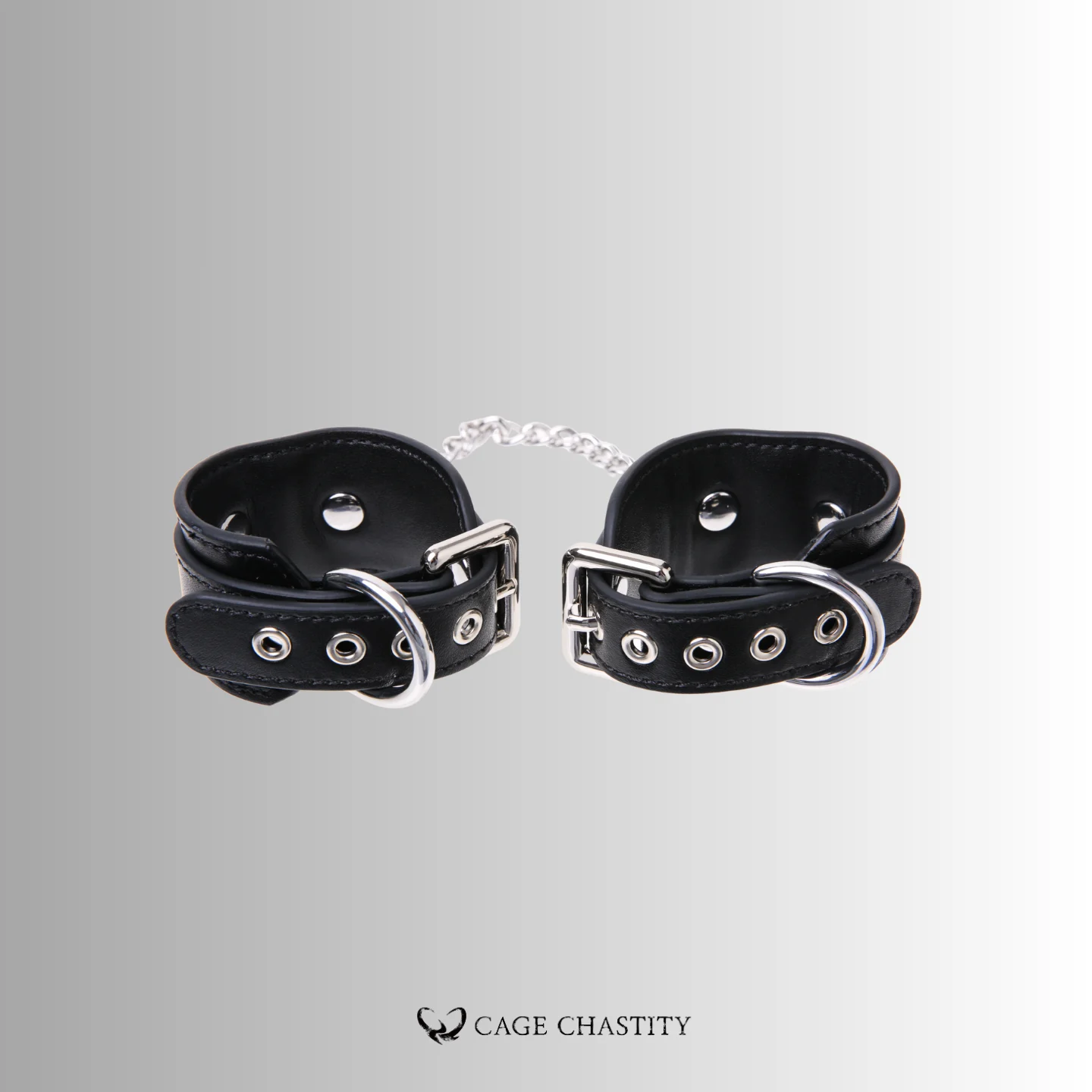 the silver metal cuffs