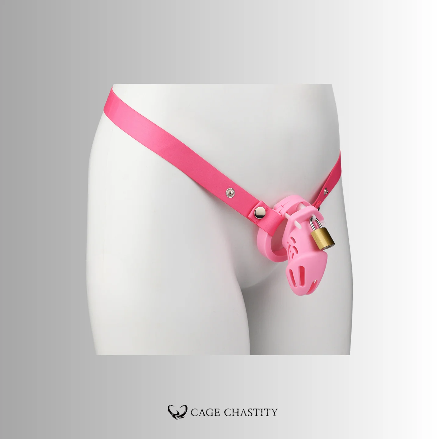 the small silicone cage with traditional barrel lock