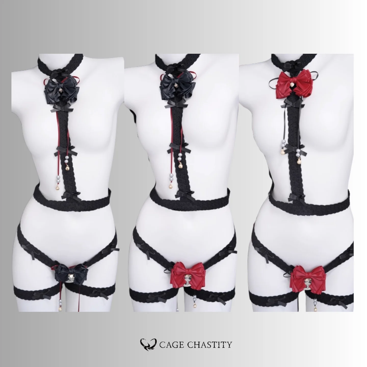 SakuraDream Femboy Harness & Garter Set