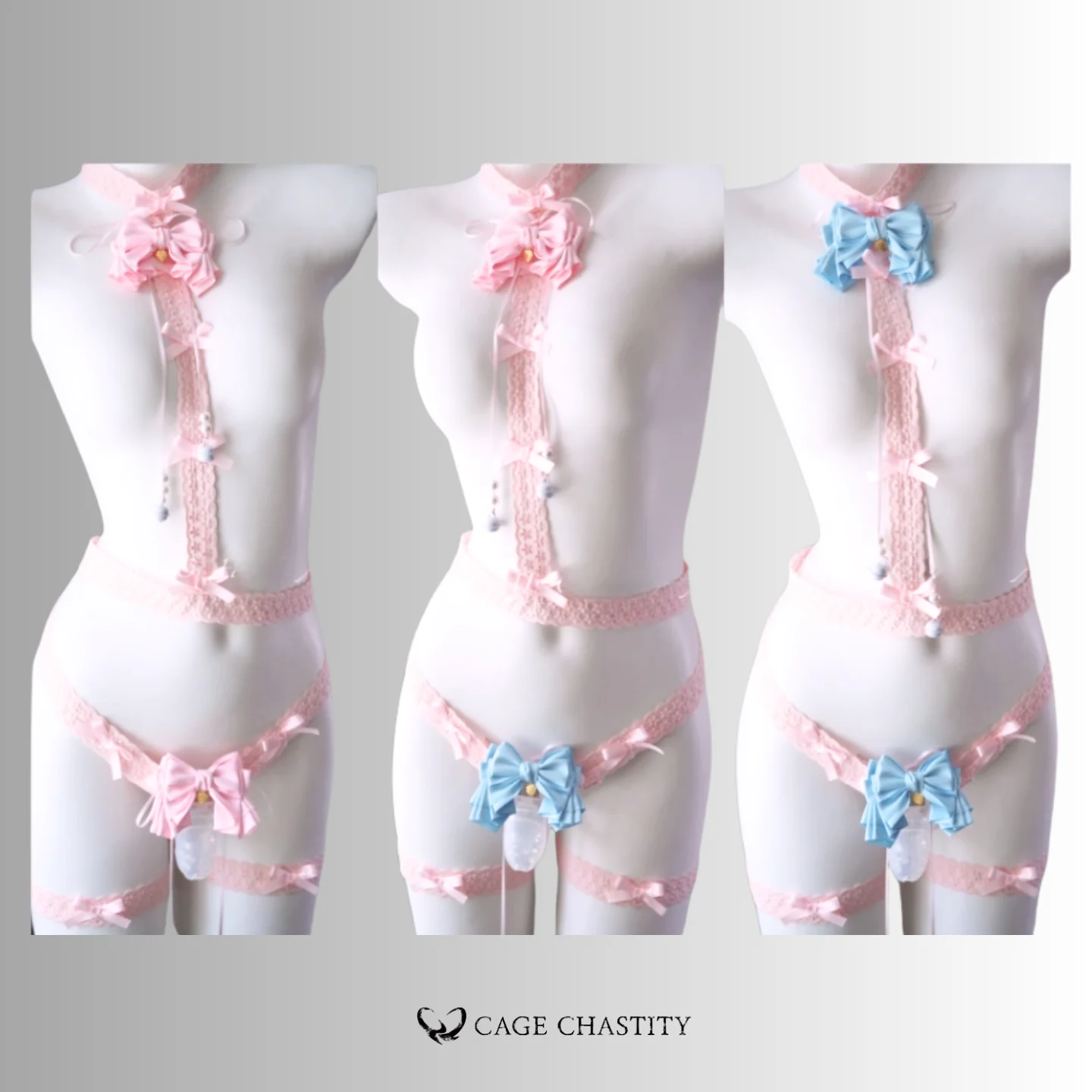 SakuraDream Femboy Harness & Garter Set