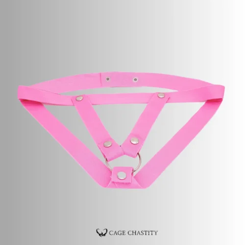 the pink suspender strap