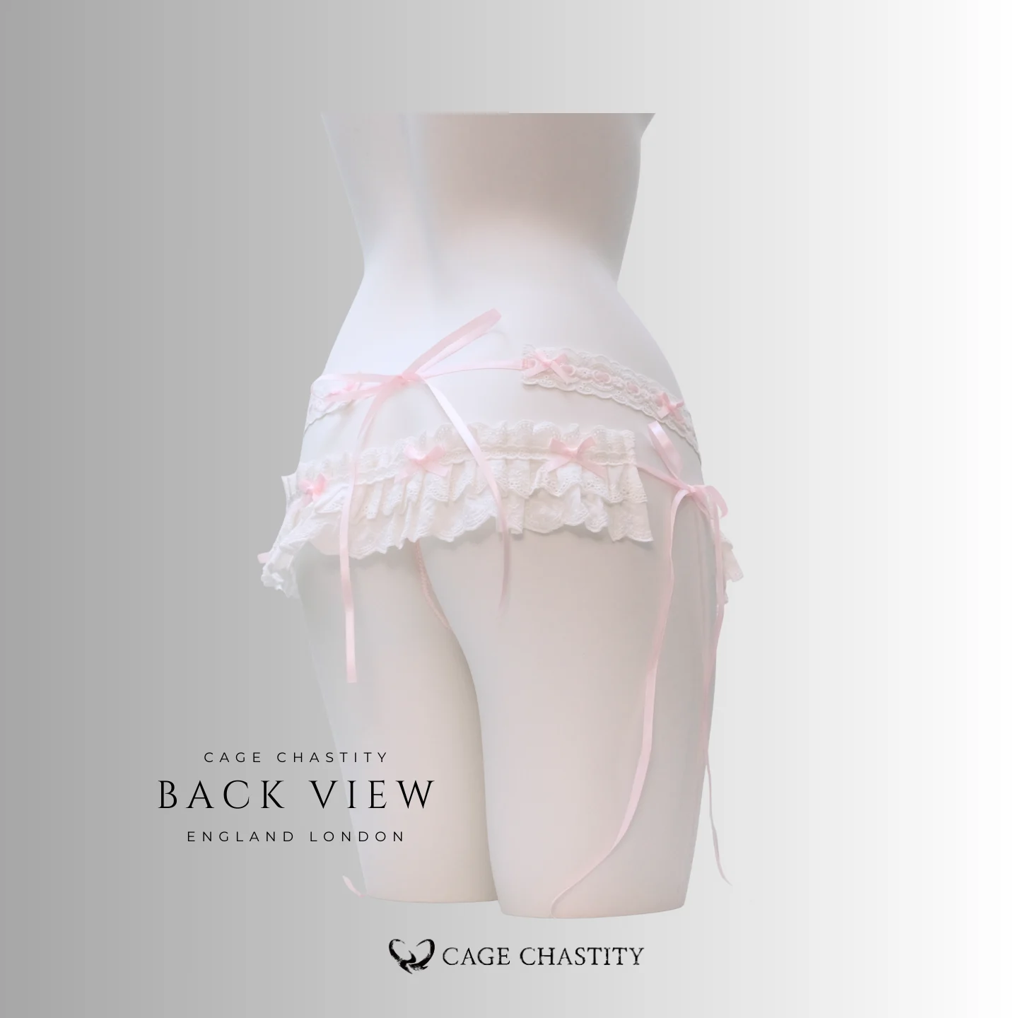 the back view of the lace strap