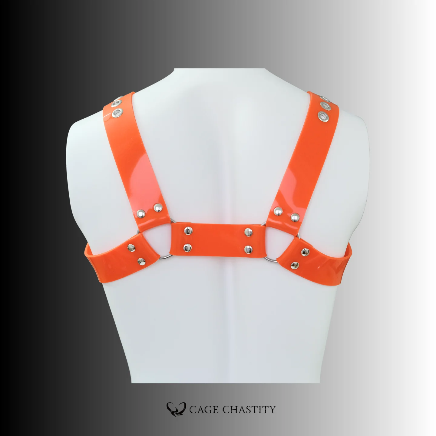 orange silicone chest back view