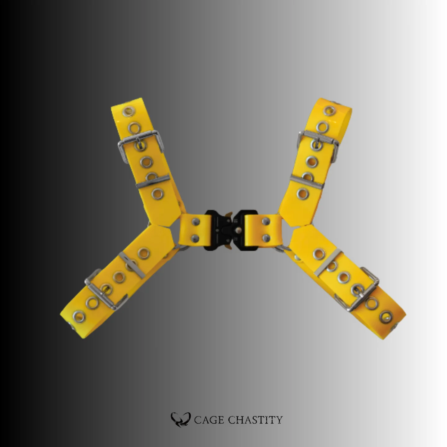 the yellow color option of the silicone chest harness