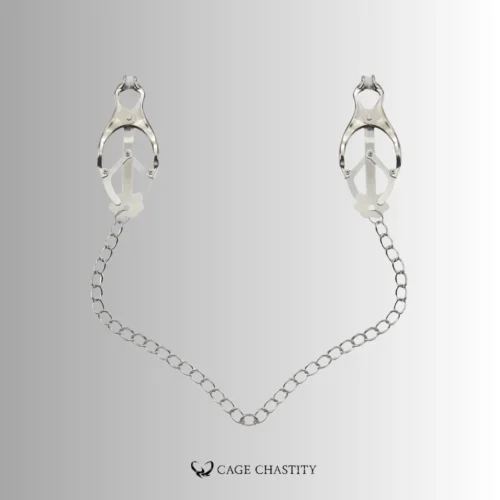 the metal nipple clamp with only the chain attached