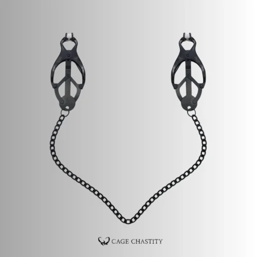 metal nipple clamp in black color