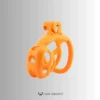 medium orange cobra chastity cage