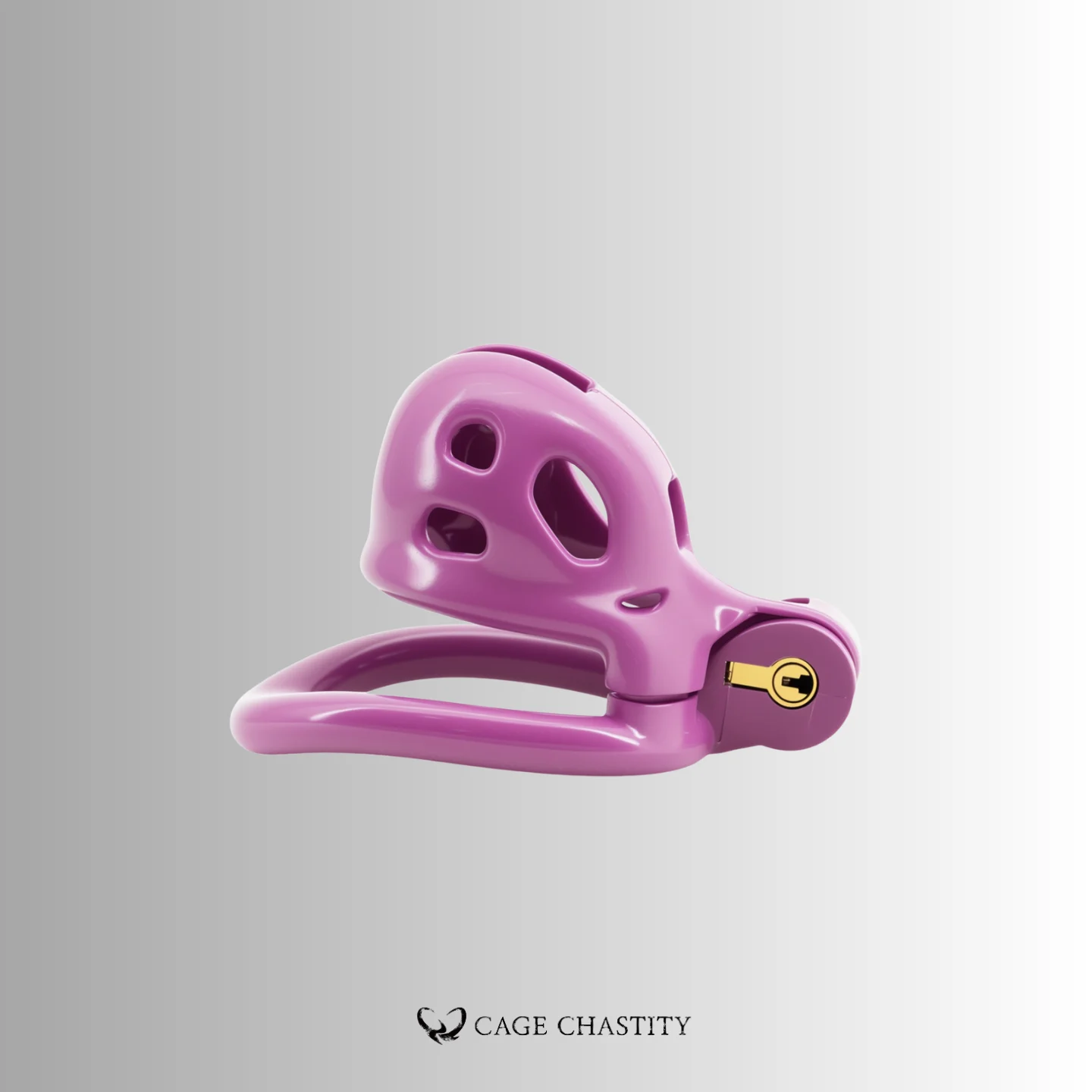 the xxs size purple cobra chastity cage