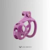 the medium size purple cobra chastity cage, front view