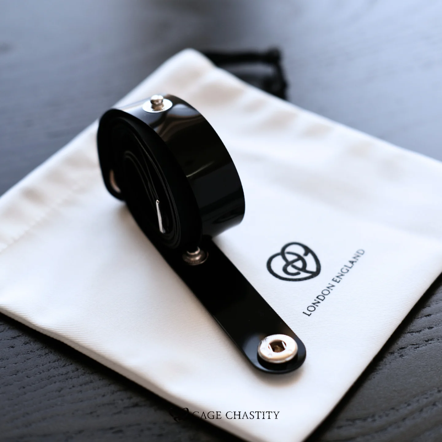 the silicone strap rolled up