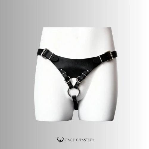 Tri-Lock Leather Chastity Harness – Standard & Locking Options