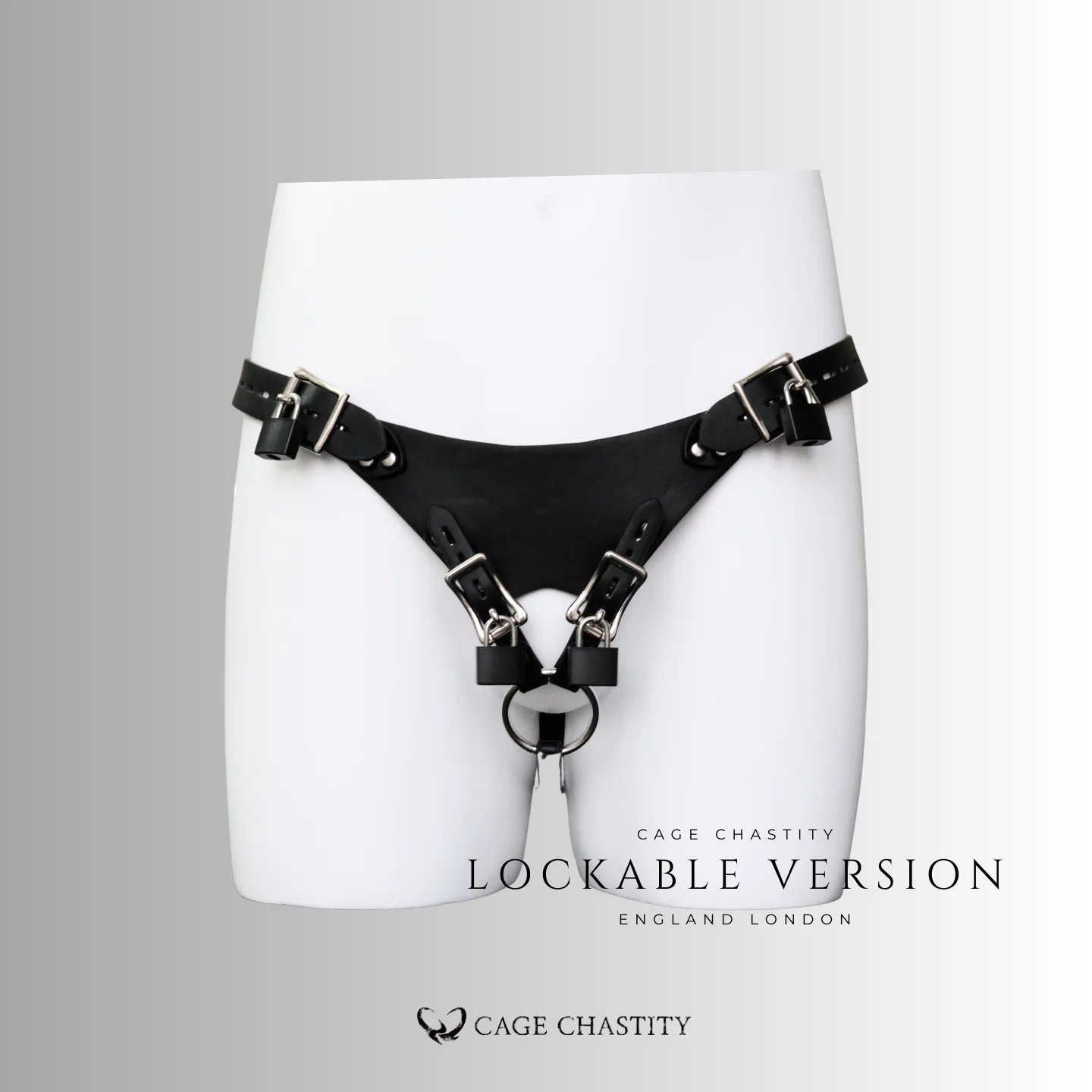 Tri-Lock Leather Chastity Harness – Standard & Locking Options