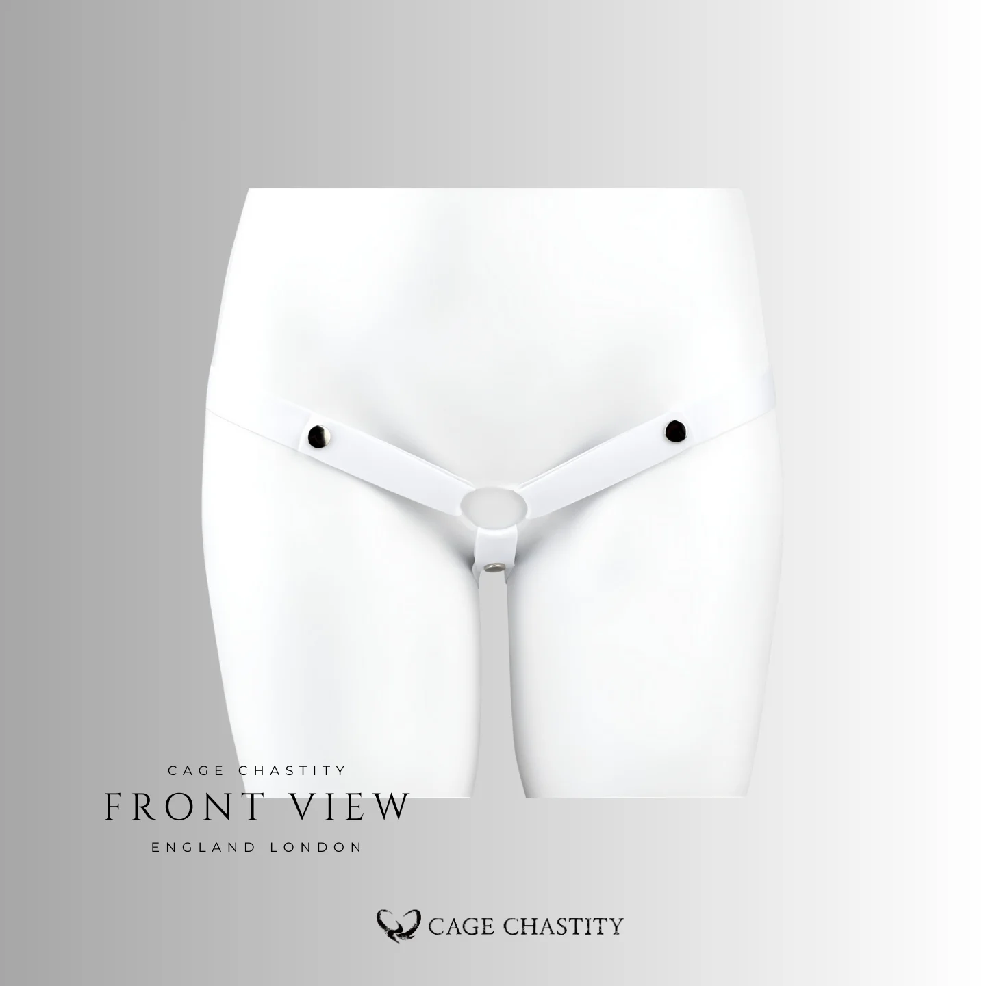 the front view of the white strap