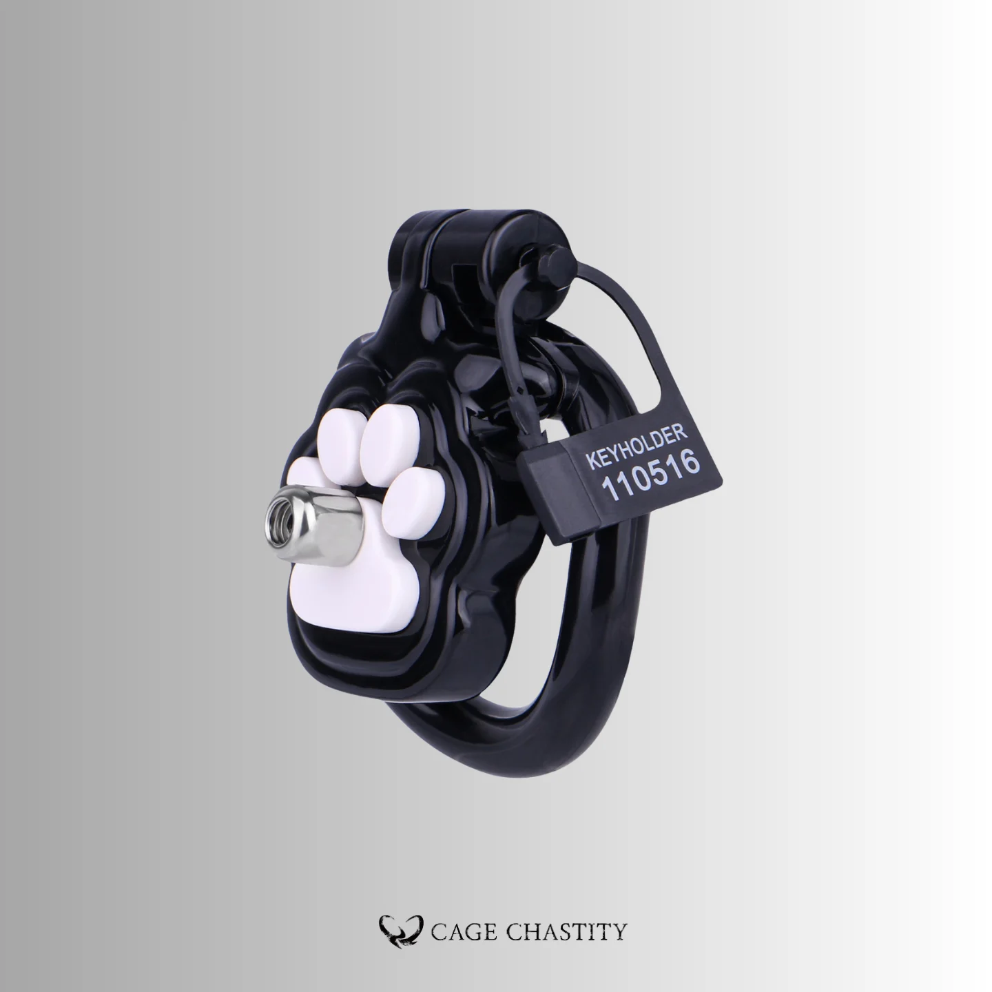 the black cage with sounding tube and plastic key lock