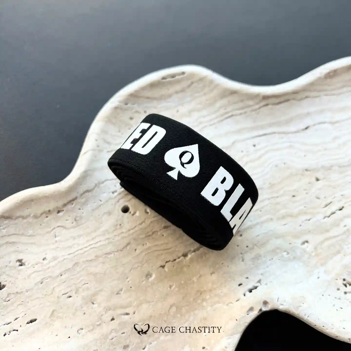 dual blacked strap rolled up