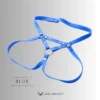 the blue silicone strap