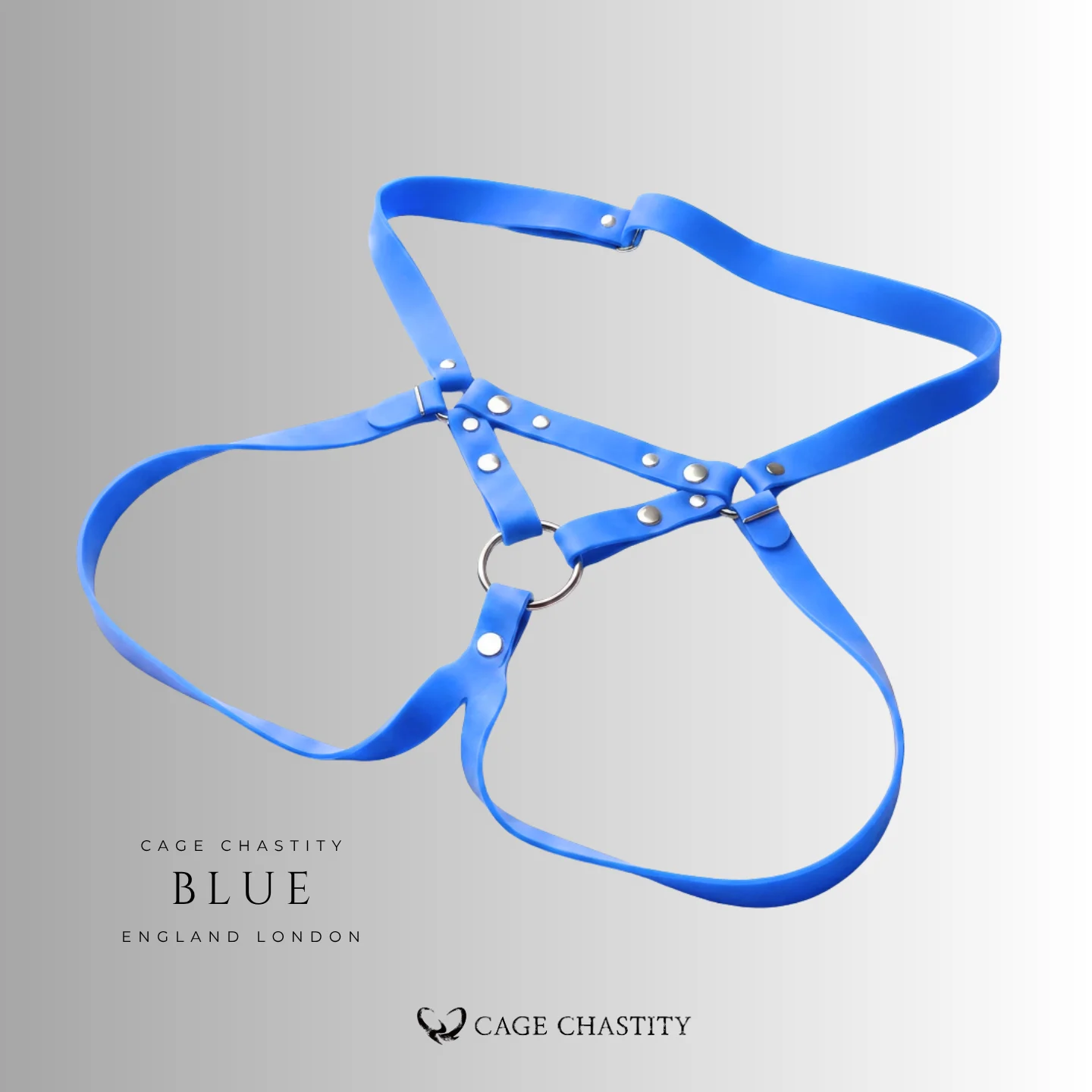 the blue silicone strap