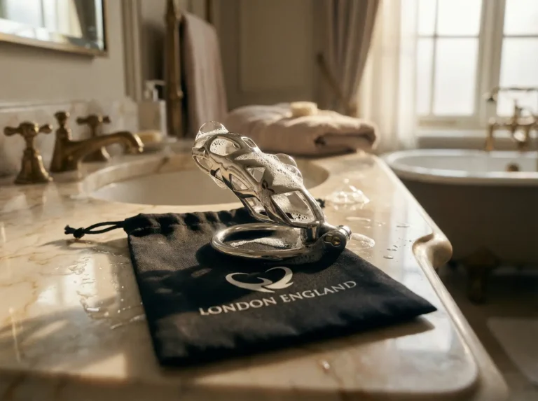 the metal cobra cage in sop, on a sink