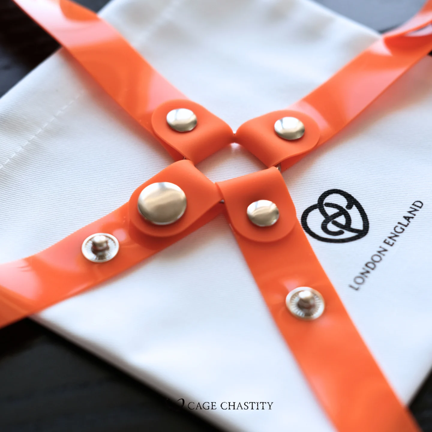 the orange silicone strap