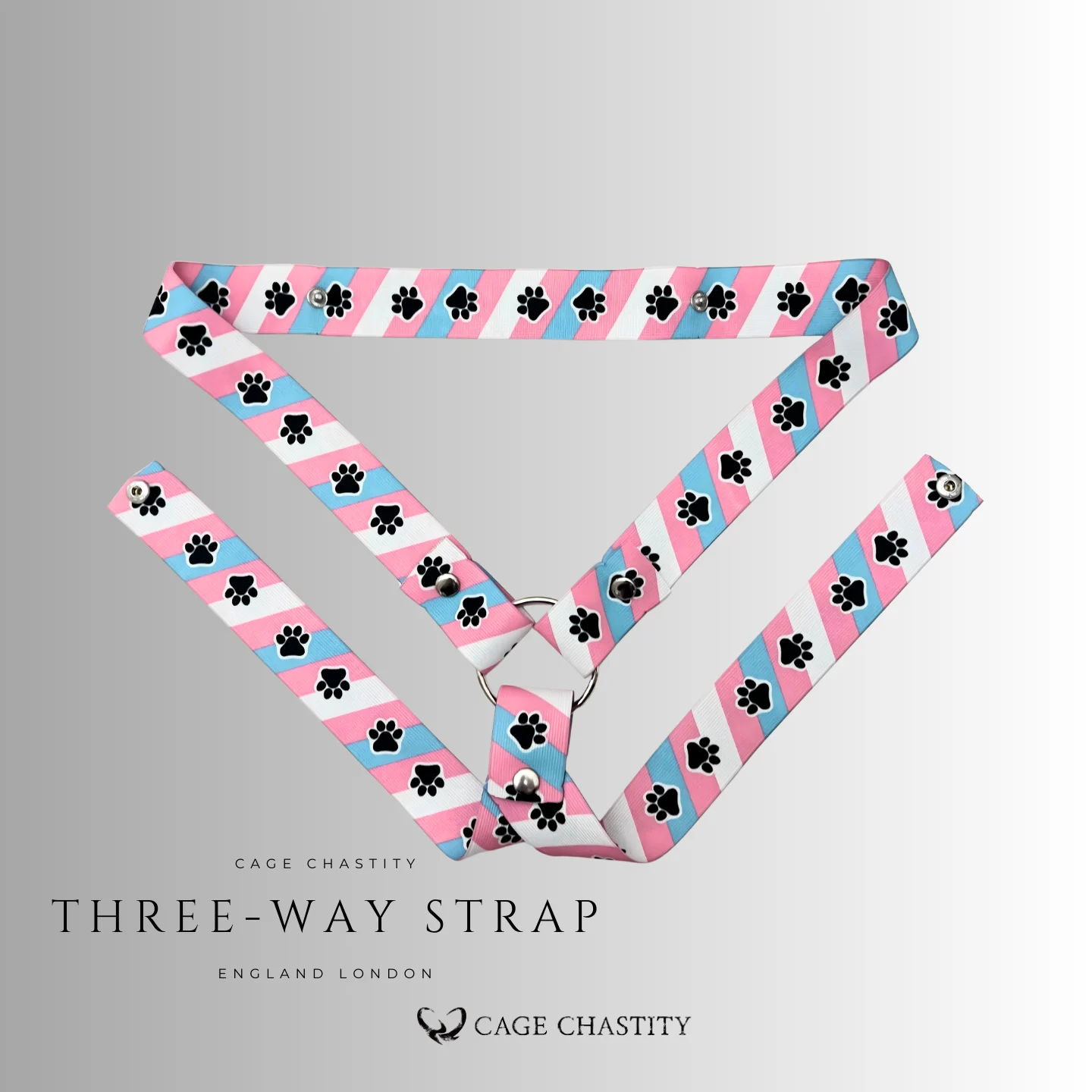 cute paw three way strap
