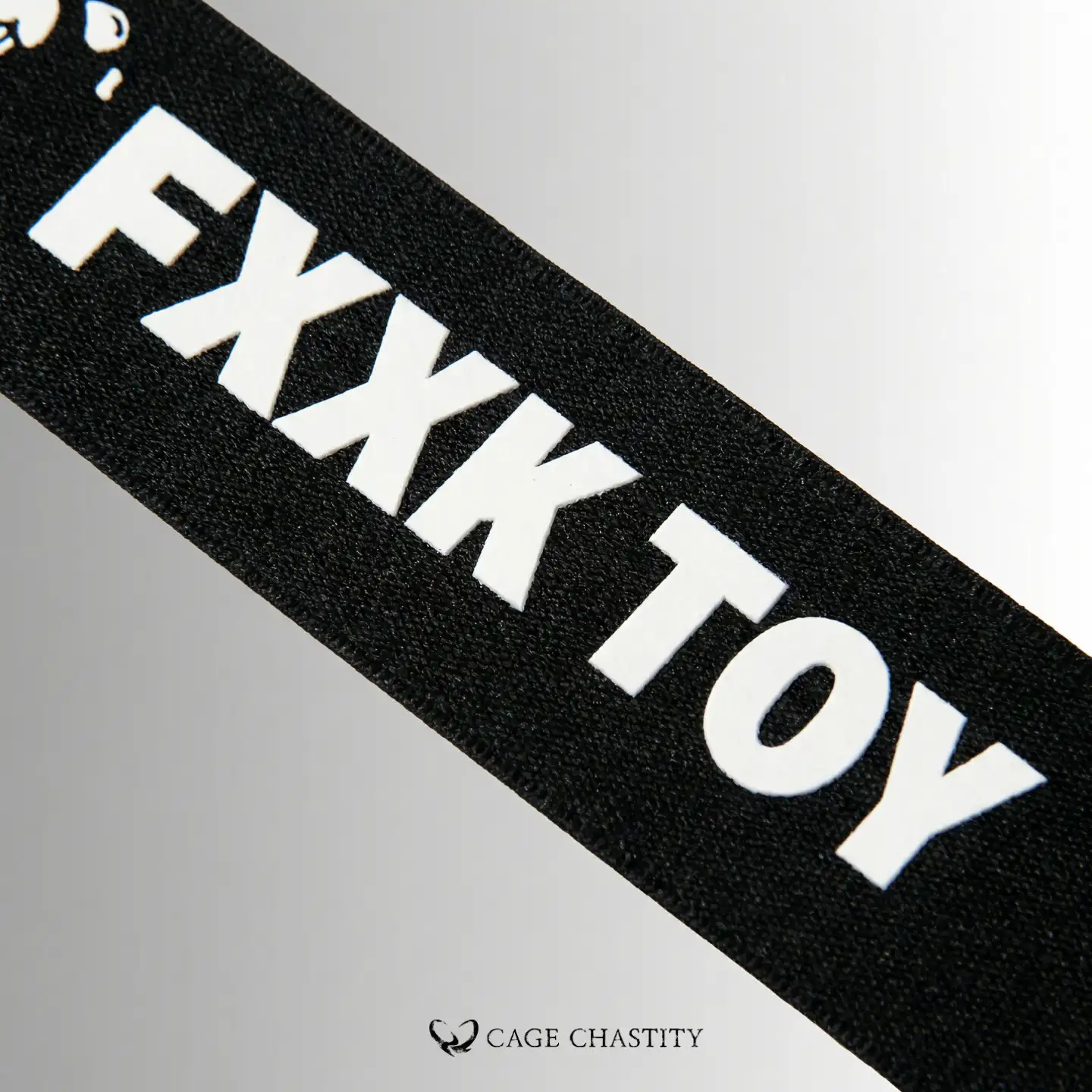 the printed letters saying fxxk toy