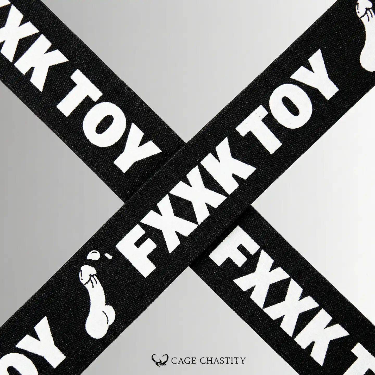 details of the belt, with iconic symbol