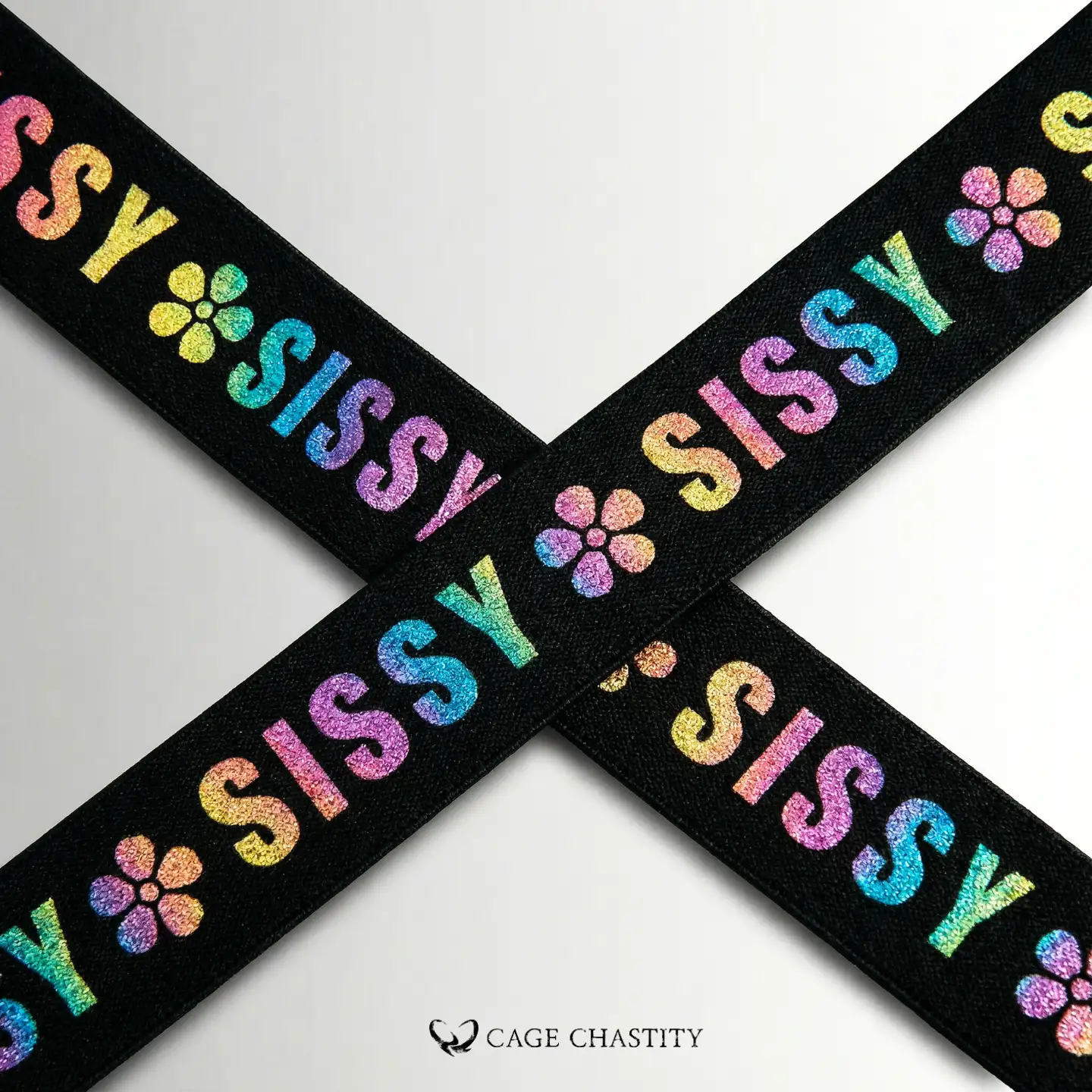 Flower Letter Sissy Strap