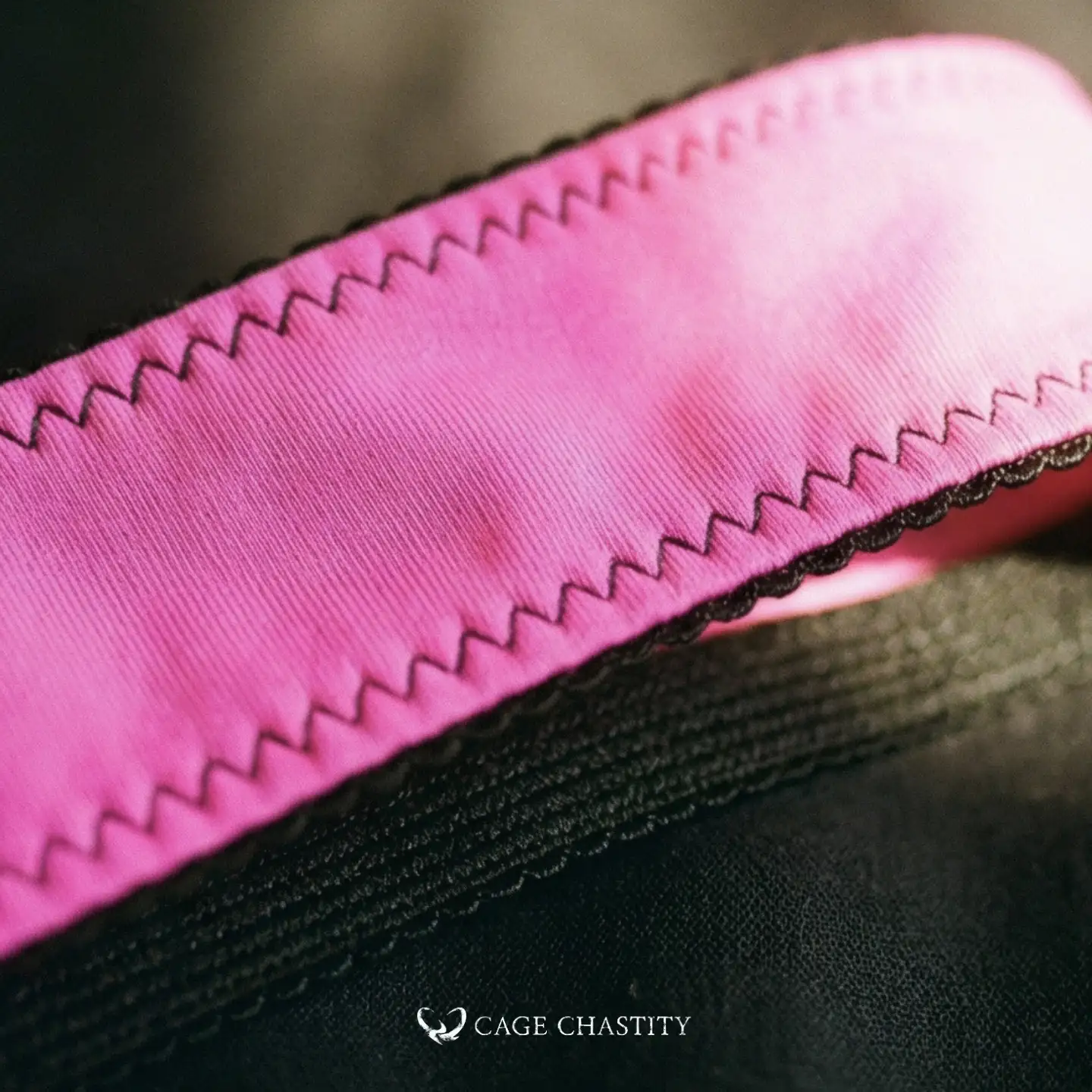 the details of the pink color belt