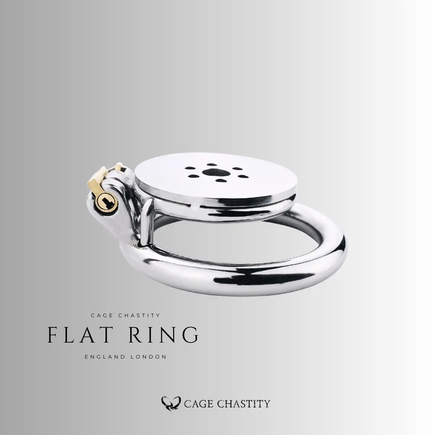 Modular Flat Plate Chastity Cage – CC11 (Threaded Core)